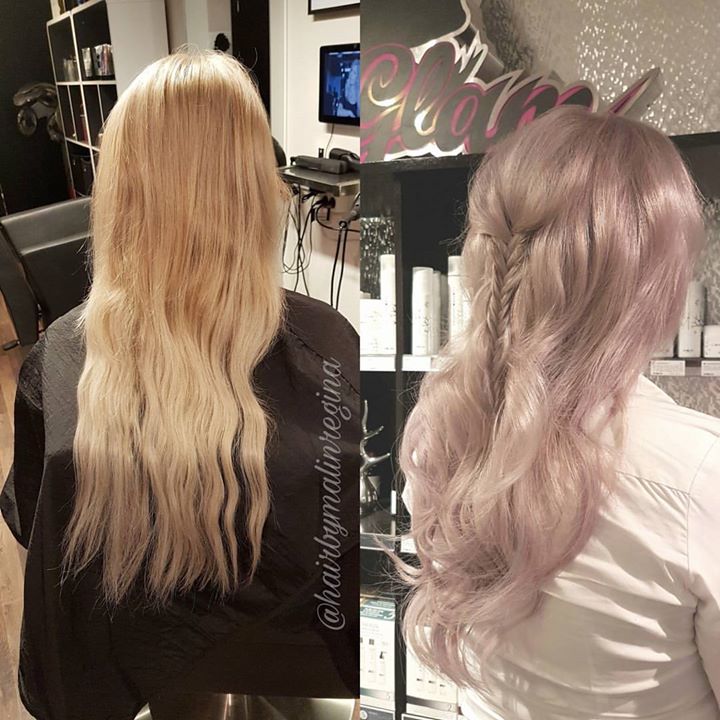 Frisør: Malin #fabuloso #olaplex #blond #hair #glam_as #hairinspiration #hairstylist #hairmagic #welovetodohair #purpletint